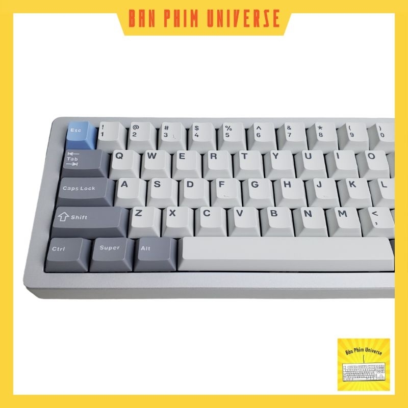 Bàn Phím Cơ Cắm dây Sugar 65 bàn phím nhôm, Hotswap, Mạch Xuôi, Led RGB - Case Nhôm CNC Sugar65 1 mode dây type-c