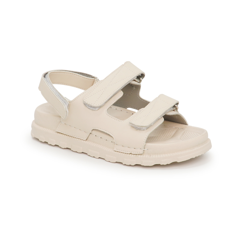 DÉP NỮ SANDAL 2 QUAI NGANG TRƠN XÉ DÁN SIÊU ÊM SIÊU BỀN