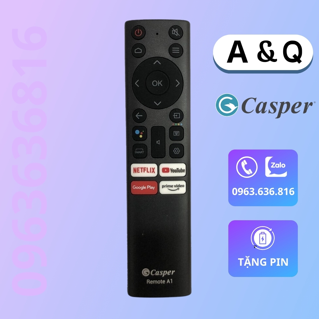 Remote tivi Casper - Điều khiển tivi Casper giọng nói hàng mới chính hãng