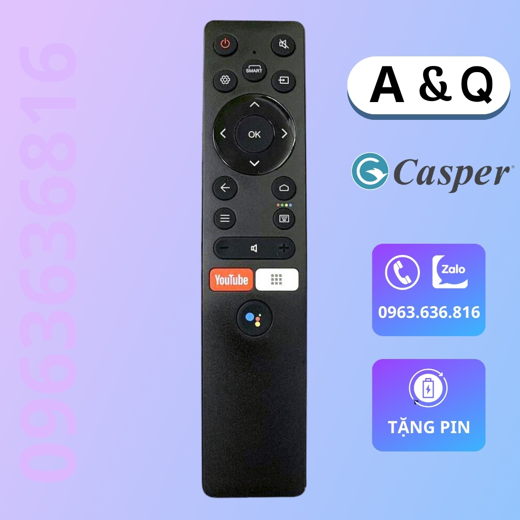 Remote tivi Casper - Điều khiển tivi Casper giọng nói hàng mới chính hãng