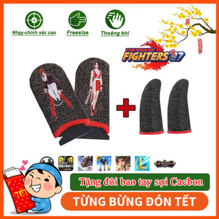 Bao tay chơi game ff siêu nhạy viền Green - Găng tay chơi game Mobile cảm ứng chống mồ hôi chống trượt