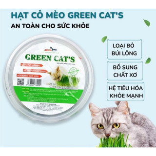 BỘ KIT TỰ TRỒNG CỎ LÚA MẠCH TƯƠI CHO MÈO Giúp kích thích tiêu hóa và Xử lý búi lông trong ruột mèo Hộp 100g