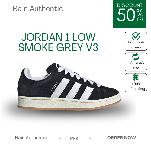 [Chính Hãng] Giày adidas Campus 00s Black Cloud White Da Lộn Cao Cấp Phong cách Y2k.