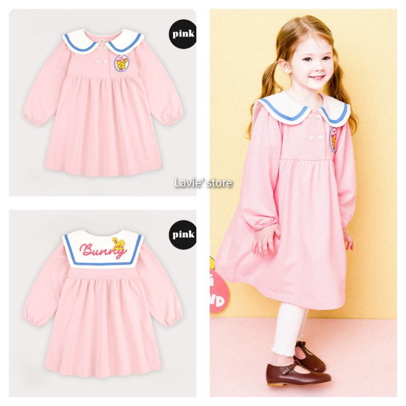 Sz 130- Đầm nỉ da cá mỏng Mollimelli Bunny