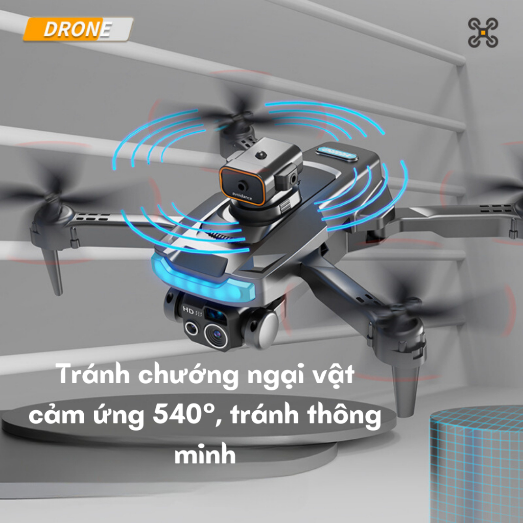 Máy bay camera Flycam P10 Pro, P15 điều khiển từ xa tích hợp cảm biến chống va chạm, flycam mini, drone camera 4k | BigBuy360 - bigbuy360.vn