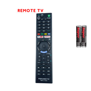 Remote điều khiển tivi sony mã 07 rm-l1370, điều khiển tv sony smart - tặng kèm pin - gdct