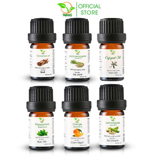 Tinh Dầu Nguyên Chất TAMAS 5ml, 10ml, Giúp Thơm Phòng, Khử Mùi, Đuổi Muỗi.