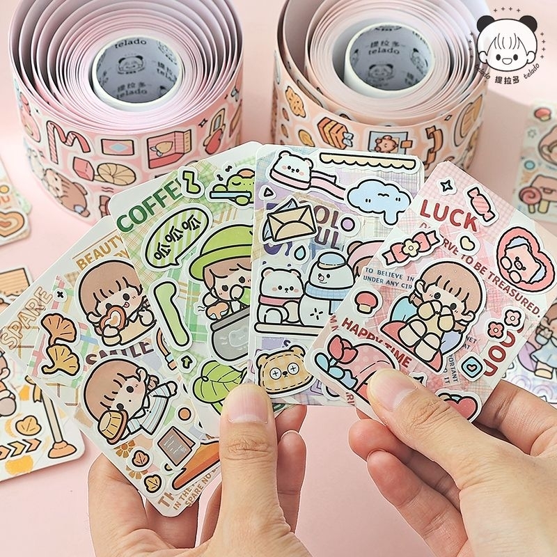 Dây chiết hình dán deco họa tiết cute