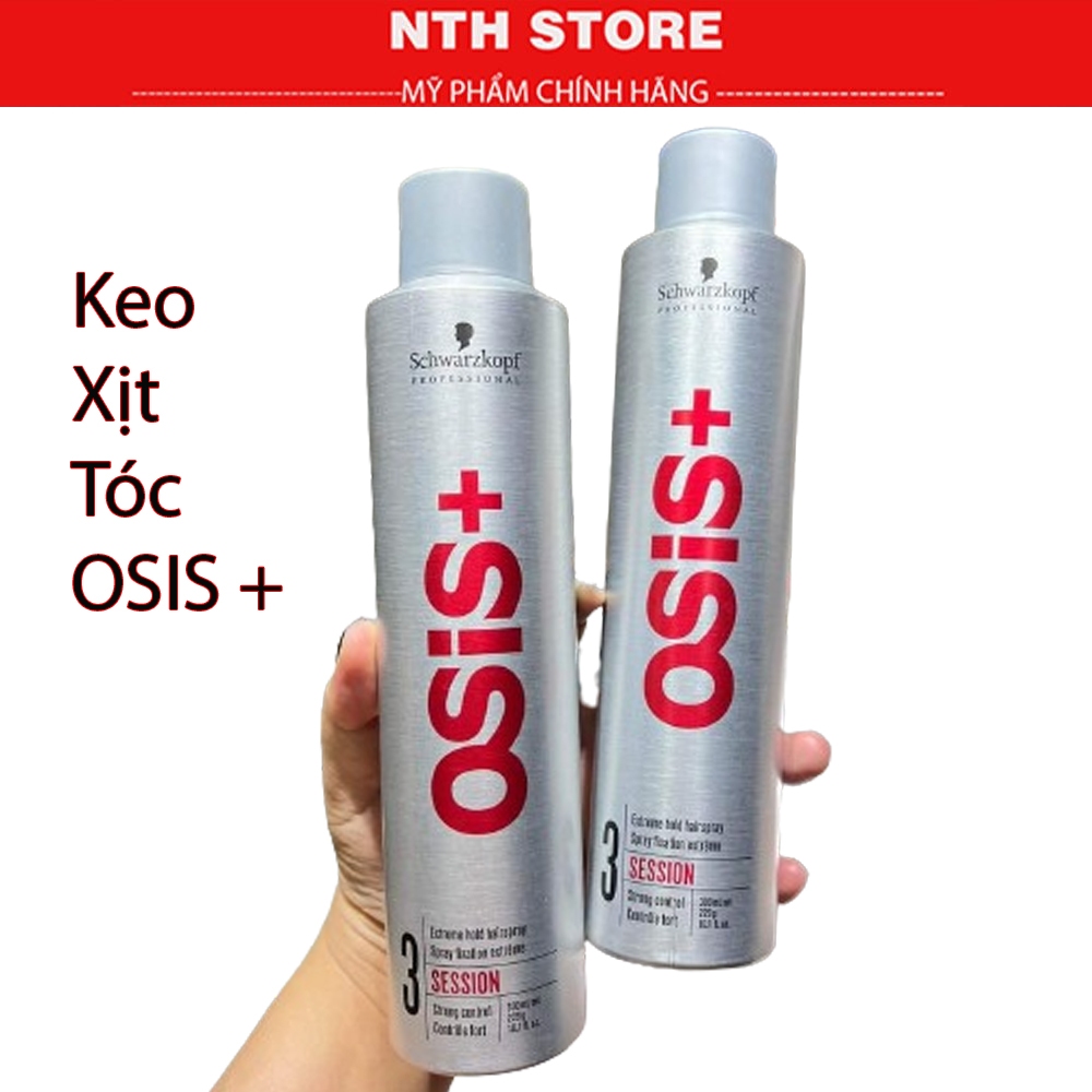  Keo Xịt Tóc OSIS Schwarzkopf 3 SESSION 300ml Giữ Nếp Tạo Kiểu Tóc Cứng 