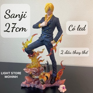 Mô hình nhân vật sanji sun hiệu ứng anime one piece sưu tầm trang trí decor, bộ quà tặng