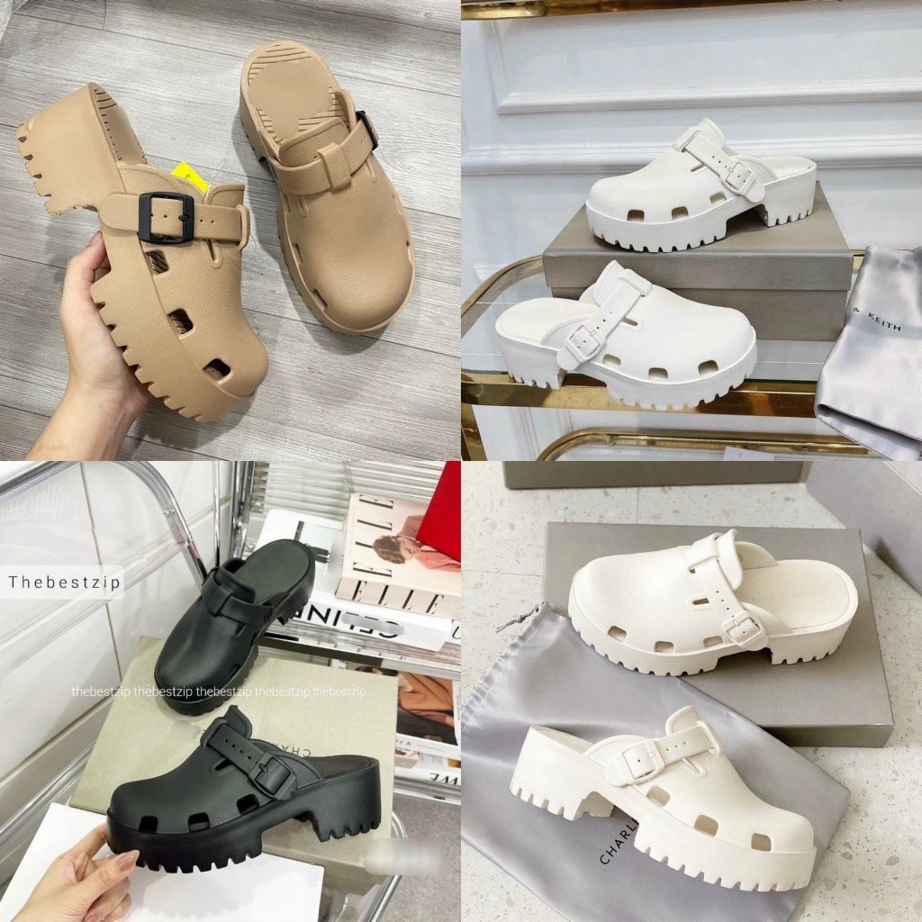 Dép Sục Độn Đế GC khoá gucci Nữ tôn dáng 5cm đế cao su cực êm chân mới nhất 2023 - Hàng Chuẩn Full size