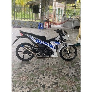 Tem Rời Satria mẫu zin 2021 màu trắng xanh đen
