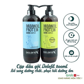 Dầu gội xả dưỡng ẩm phục hồi delofil 500ml - 800ml
