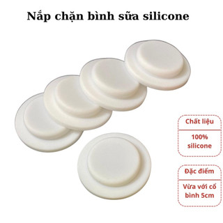 Nắp chặn bình sữa, nắp bình trữ sữa cổ hep, cổ rộng