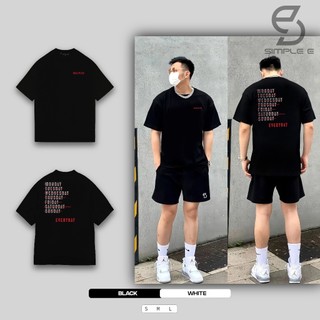 Áo Thun Unisex Local Brand SIMPLE "E" Form Oversize Cotton 100% DAILYWEAR