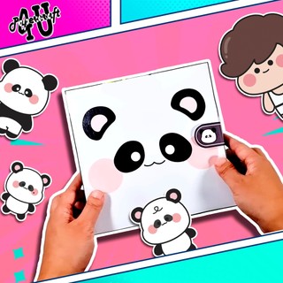|squishy handmade| đồ chơi squishy - ngôi nhà búp bê giấy nhồi bông tự cắt dán - nhà trẻ gấu trúc