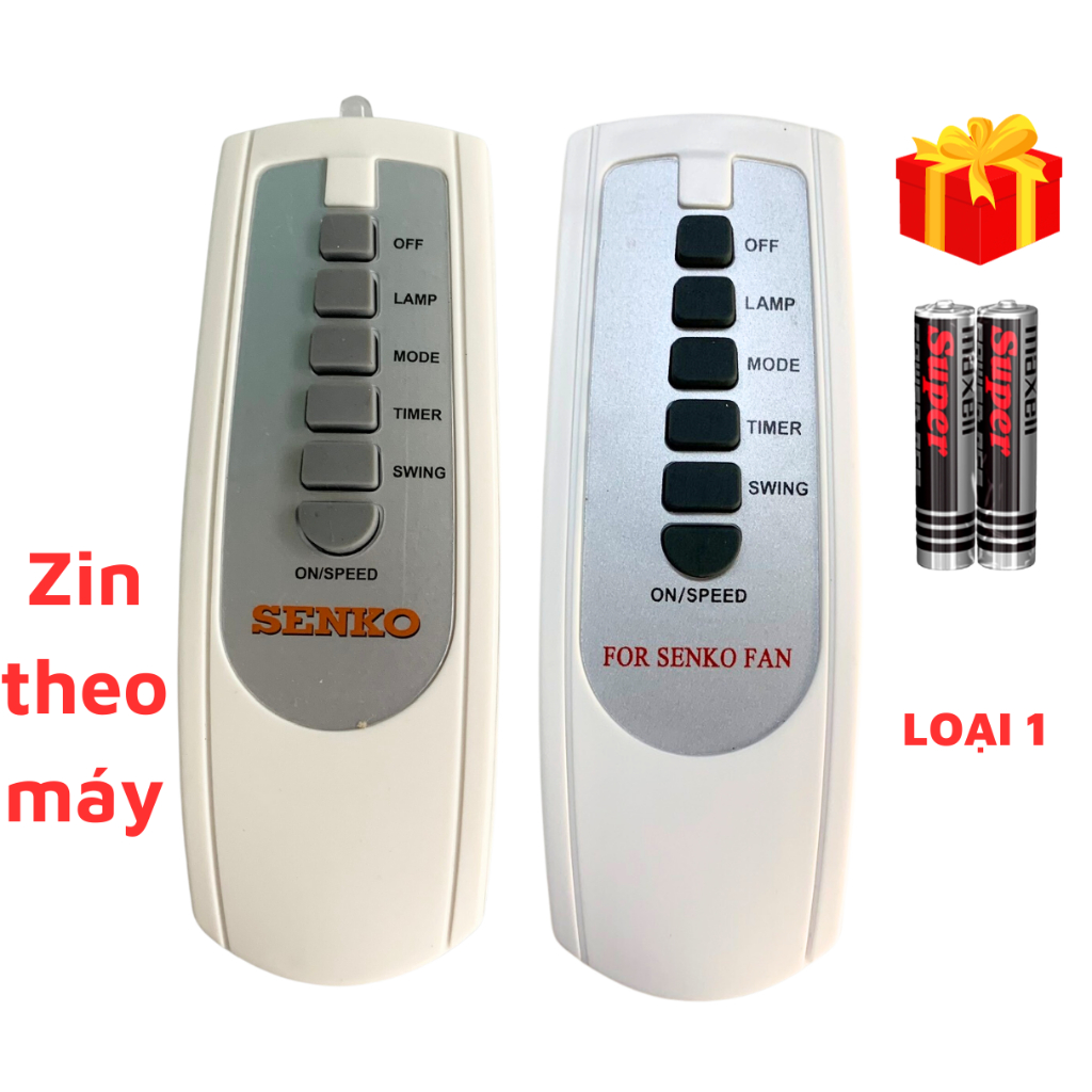 Remote điều khiển quạt SENKO Mã 03, điều khiển quạt SENKO - Tặng kèm pin - GDCT