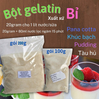 Bột Gelatine (Bột Gelatin) Ewald Đức 100G