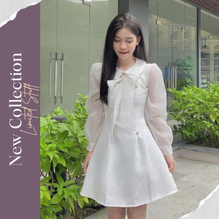 Váy Trắng Chụp Kỷ Yếu Xòe Bồng, Đầm Dự Tiệc Trắng Công Chúa