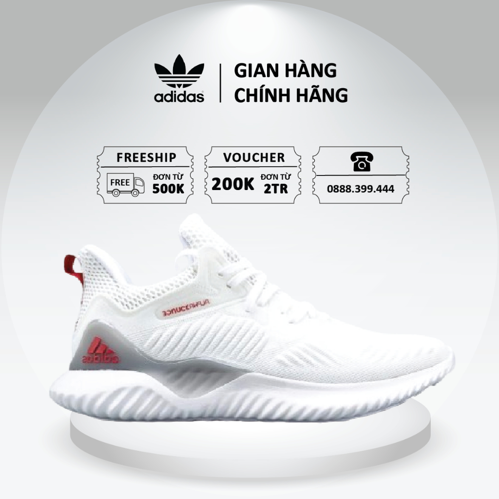[ CHÍNG HÃNG ] Giày Adidas Alphabouce Beyoud 'White Red' DH7768