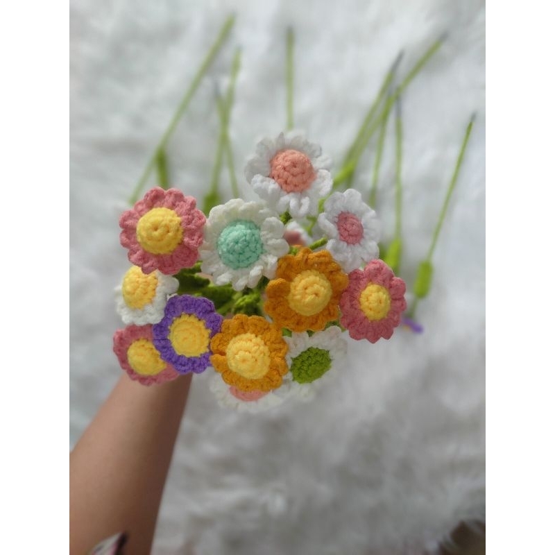HOA CÚC HOẠ MI HANDMADE BẰNG LEN