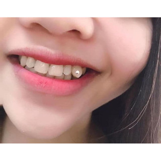 Combo đá đính răng 30 viên sáng đẹp không cần khoan răng tặng bút & keo