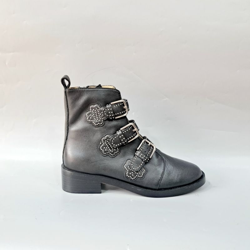 Bốt nữ Fortuny hiệu Maje Pháp chính hãng có gắn đá