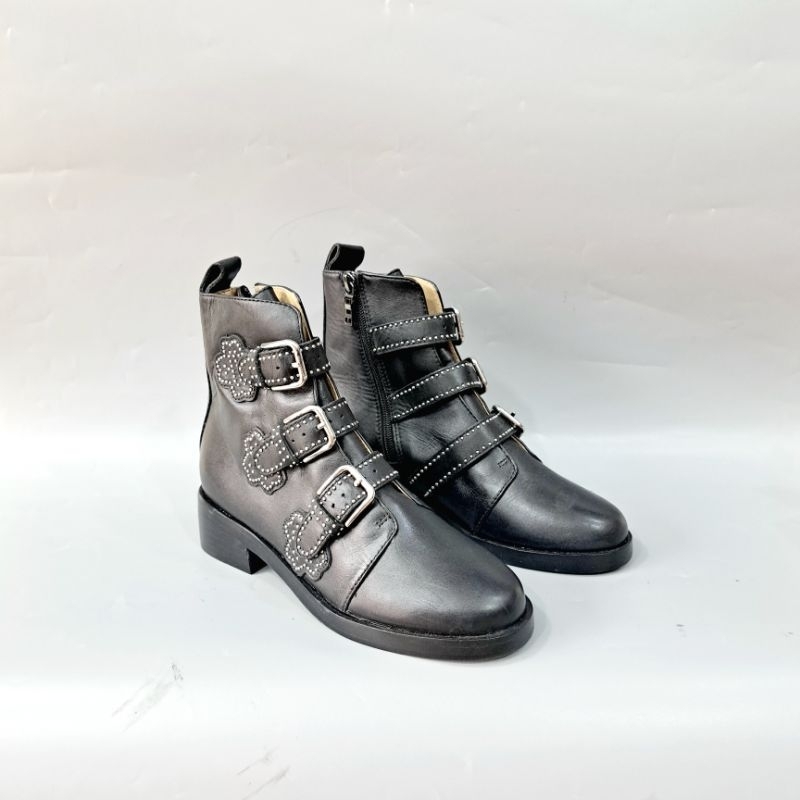 Bốt nữ Fortuny hiệu Maje Pháp chính hãng có gắn đá