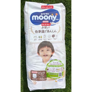 Tã quần moony/tã dán moony natural m46/l38/l36/xl32/nb62+4/s58+2 miếng
