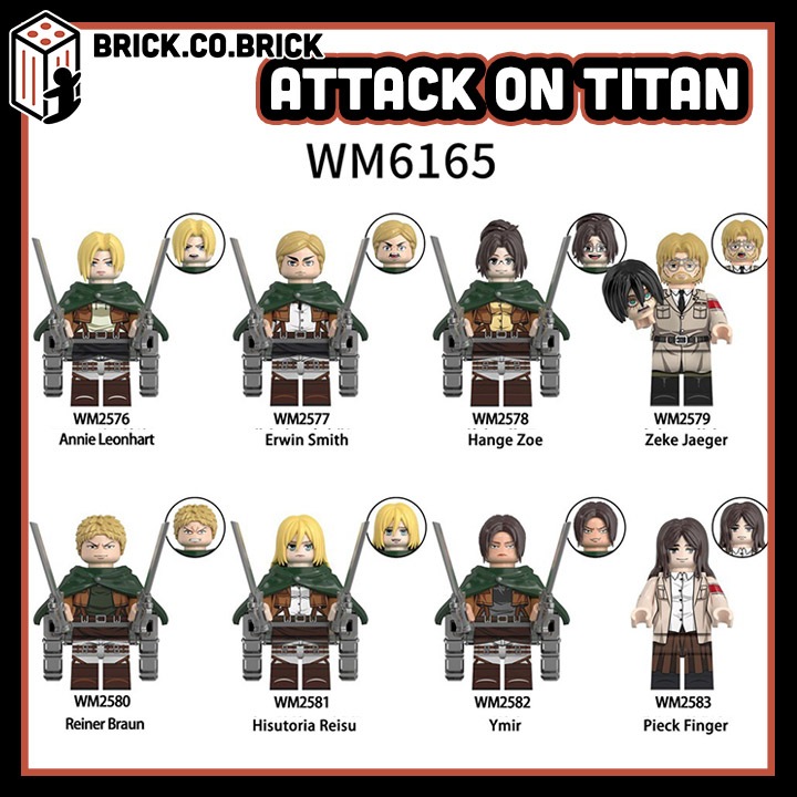 Attack On Titan Phiên Bản Mới Đồ chơi Lắp ráp Đại Chiến Người Khổng Lồ Mô hình Titan Mới WM6165