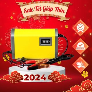 Bộ sạc bình acquy 12v 6A thông minh, sạc acquy 12V tự ngắt, sạc ắc quy ô tô, sạc ắc quy xe máy - Bảo hành đổi mới 7 ngay