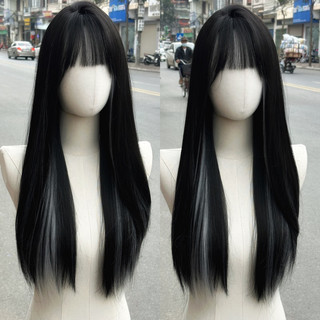 Tóc giả nguyên đầu nữ thẳng mượt 60cm ( nhiều màu) wig women