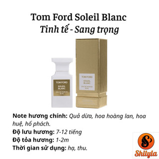 Tom Ford Soleil Blanc  - Nước Hoa Unisex chiết 10ml Chính Hãng
