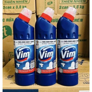 Combo 3 Nước tẩy bồn cầu Vim diệt khuẩn 450ml/chai_ Nước Tẩy Rửa Bồn Cầu