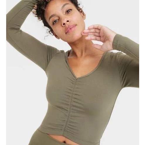 Áo tập yoga dài tay cho nữ hàng xuất dư ALL IN MOTION