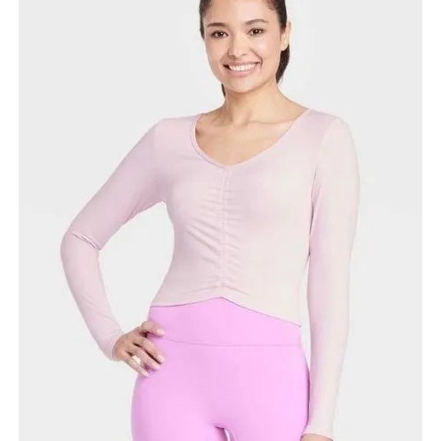 Áo tập yoga dài tay cho nữ hàng xuất dư ALL IN MOTION