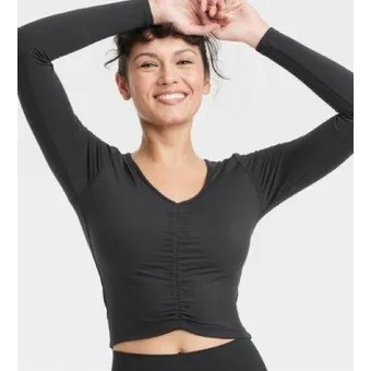 Áo tập yoga dài tay cho nữ hàng xuất dư ALL IN MOTION