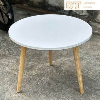 Bàn trà mặt tròn or oval , bàn tròn cafe, decor gỗ tự nhiên - gỗ MDF