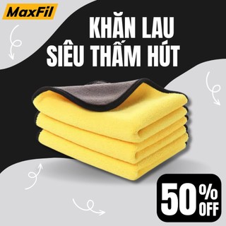 Khăn Lau Đa Năng Lau Xe Hơi Ô Tô Lau Bếp Lau Kính Lau Tay Siêu Sạch Siêu Thấm Hút Microfiber 2 Lớp chất lượng cao.