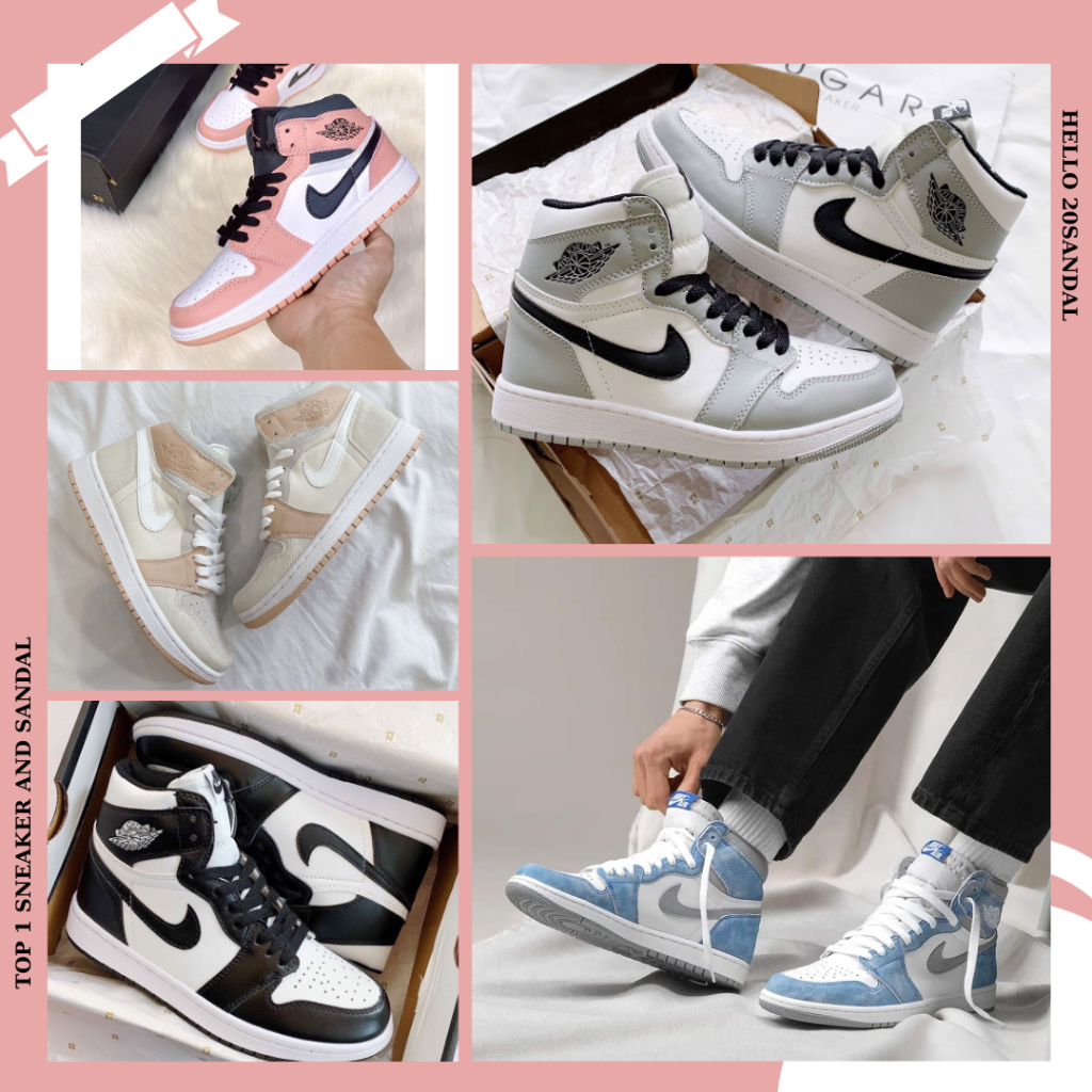 Giày_Jordan Cổ Cao,Giày JD1 Cổ Cao Dành Cho Nam Và Nữ Phong Cách Thời Trang Full Box Bill