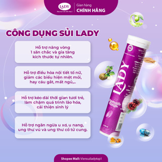 A1 Viên Sủi Nở Ngực LADY Đẩy Lùi Triệu Chứng Tiền Mãn Kinh