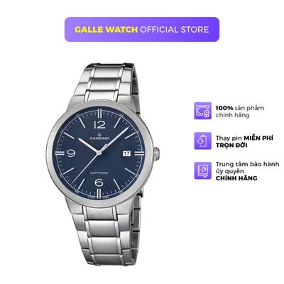 Đồng hồ nam Candino C4510/2 mặt kính Sapphire cao cấp, dây da đeo tay êm ái, phong cách sang trọng, lịch lãm
