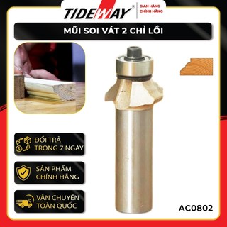 Mũi soi vát 2 chỉ lồi Tideway AC0802 - Mũi soi vát 2 chỉ lồi Tideway AC0802 làm bằng hợp kim, chịu được nhiệt độ cao