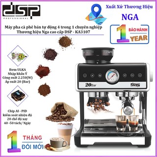 Máy pha cà phê bán tự động 4 trong 1 chuyên nghiệp Cappuccino, Espresso, Latte - KA3107