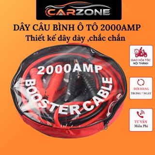 Dây Câu Bình Acquy Ô Tô Cao Cấp 2000AMP - Chịu Tải Công Suất Cao, Dây Dài 4M Nặng 1,4kg