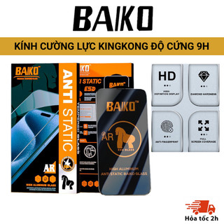  Cường lực iphone KINGKONG BAIKO chắn bụi loa 9H siêu mượt siêu bền 15 14 13 12 11 Pro max 7 8 Plus Xr Xs x
