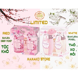 Vcrea honey giới hạn/ limited/combo gội, xã and honey sakura từ hoa anh đào trắng & đỏ/ &honey deep & &honey pixie