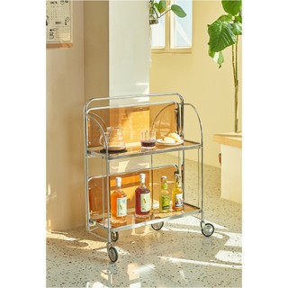 Kệ 2 tầng decor trang trí đẹp - Kệ đầu giường - Kệ phòng khách - Xe đẩy 2 tầng