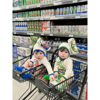   Hàng Có Sẵn  Body Bia Heineken Và Tiger Kèm Mũ Cho Bé Mặc Hè 