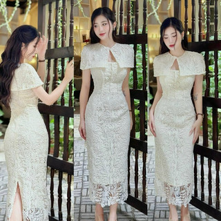 [DTB] Đầm ren tay choàng 💖